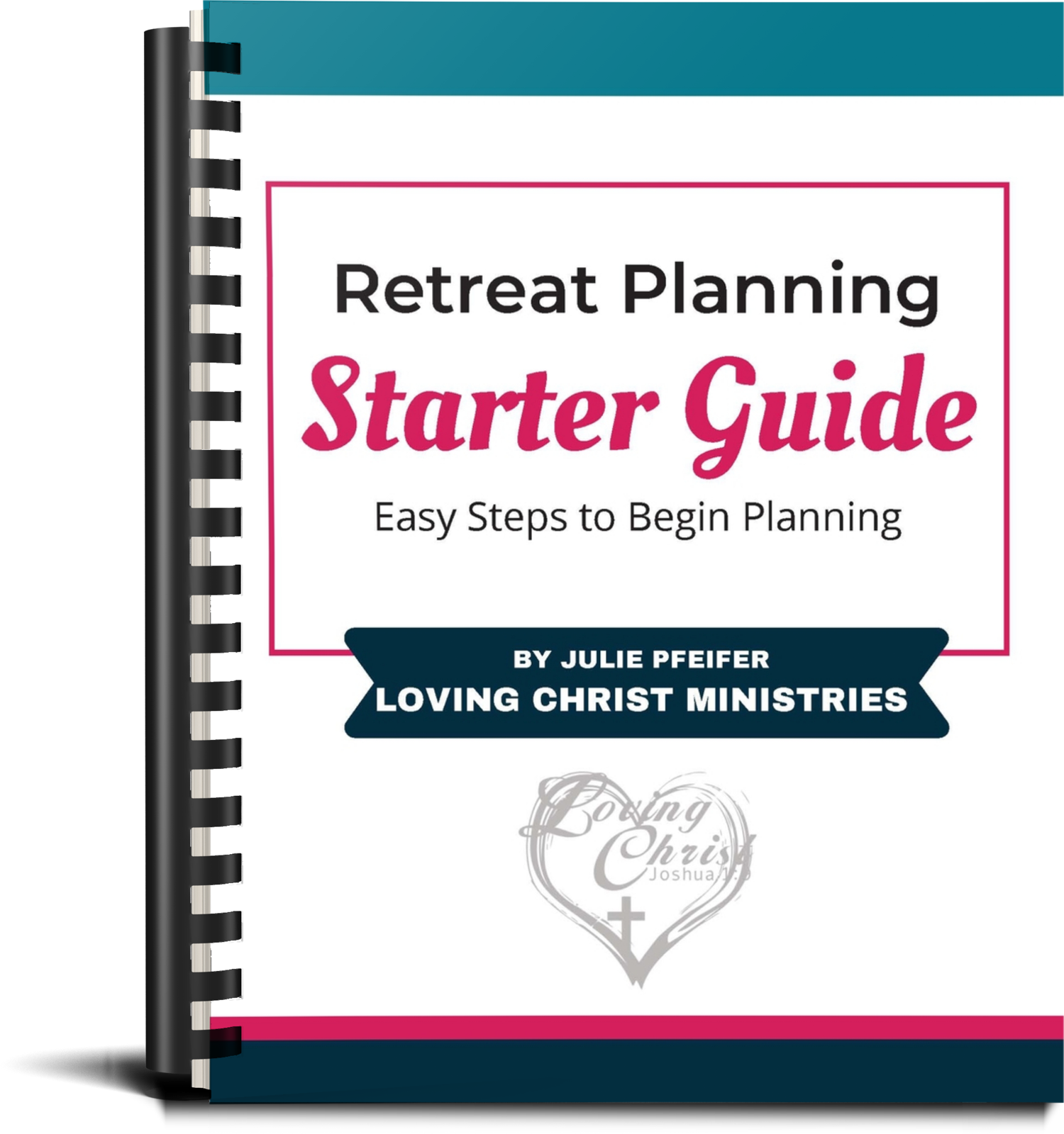 3D Cover Mockup for Retreat Planning Made Easy Starter Guide.